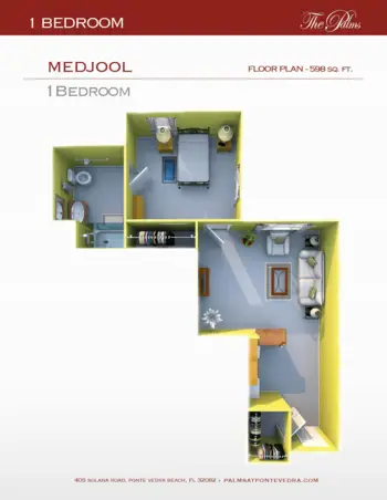 Floorplan of The Palms at Ponte Vedra, Assisted Living, Memory Care, Ponte Vedra, FL 10