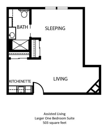 Floorplan of The Waterford at Oshkosh, Assisted Living, Memory Care, Oshkosh, WI 1