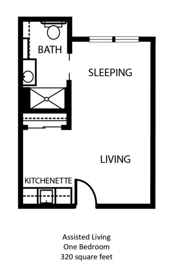 Floorplan of The Waterford at Oshkosh, Assisted Living, Memory Care, Oshkosh, WI 2