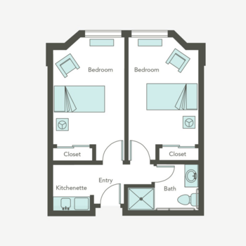 Floorplan of Aegis Living of Pleasant Hill, Assisted Living, Pleasant Hill, CA 3