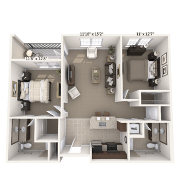 Floorplan of Allegro at Richmond Heights, Assisted Living, Memory Care, Richmond Heights, MO 7