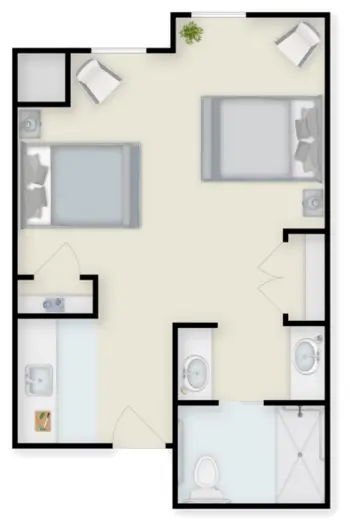 Floorplan of Arbor Terrace Willistown, Assisted Living, West Chester, PA 2