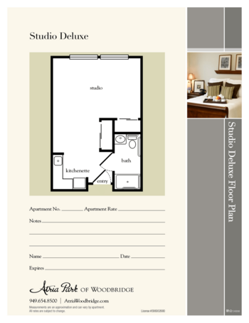 Floorplan of Atria Woodbridge, Assisted Living, Irvine, CA 4