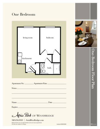 Floorplan of Atria Woodbridge, Assisted Living, Irvine, CA 7
