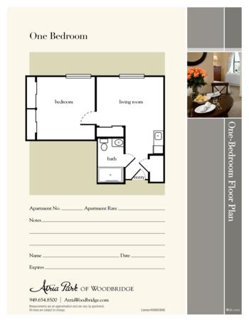 Floorplan of Atria Woodbridge, Assisted Living, Irvine, CA 8