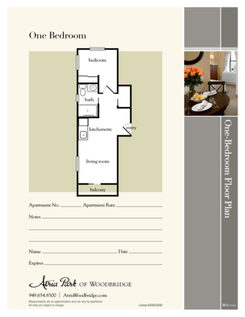 Floorplan of Atria Woodbridge, Assisted Living, Irvine, CA 9
