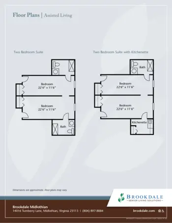 Floorplan of Brookdale Midlothian, Assisted Living, Memory Care, Midlothian, VA 2