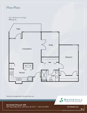 Floorplan of Brookdale Pleasant Hills, Assisted Living, Little Rock, AR 4
