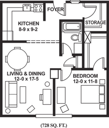Floorplan of Coventry Place, Assisted Living, Decatur, GA 1