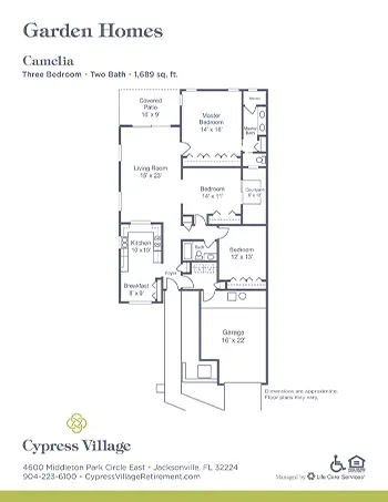 Floorplan of Cypress Village, Assisted Living, Jacksonville, FL 4
