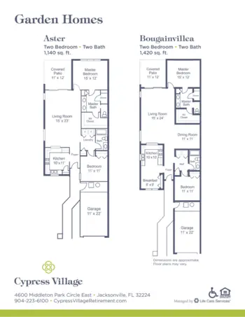 Floorplan of Cypress Village, Assisted Living, Jacksonville, FL 5