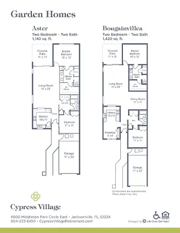 Floorplan of Cypress Village, Assisted Living, Jacksonville, FL 6