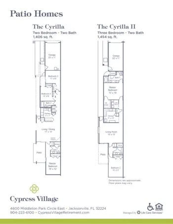 Floorplan of Cypress Village, Assisted Living, Jacksonville, FL 7