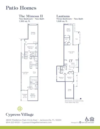 Floorplan of Cypress Village, Assisted Living, Jacksonville, FL 11