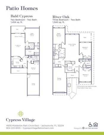 Floorplan of Cypress Village, Assisted Living, Jacksonville, FL 13