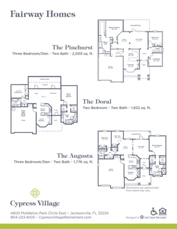 Floorplan of Cypress Village, Assisted Living, Jacksonville, FL 19