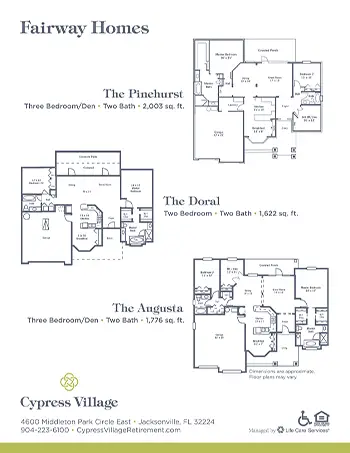 Floorplan of Cypress Village, Assisted Living, Jacksonville, FL 20