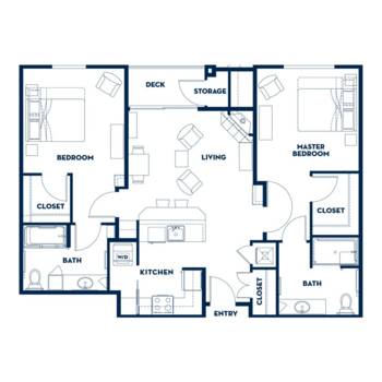Floorplan of Fairwinds - Woodward Park, Assisted Living, Fresno, CA 6