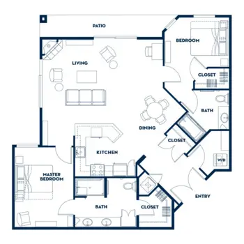 Floorplan of Fairwinds - Woodward Park, Assisted Living, Fresno, CA 7