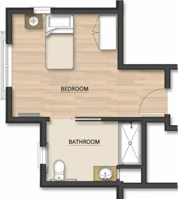 Floorplan of Heartwood Place, Assisted Living, Woodburn, OR 1