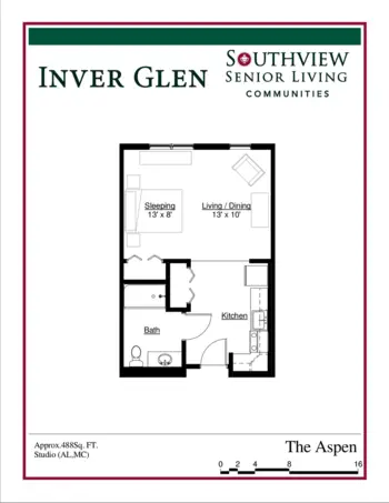 Floorplan of Inverwood Senior Living, Assisted Living, Memory Care, Inver Grove Heights, MN 13