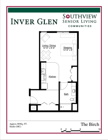 Floorplan of Inverwood Senior Living, Assisted Living, Memory Care, Inver Grove Heights, MN 17