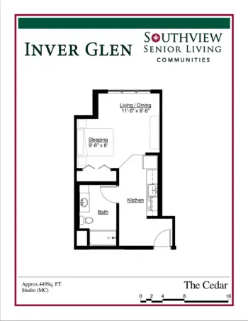 Floorplan of Inverwood Senior Living, Assisted Living, Memory Care, Inver Grove Heights, MN 18