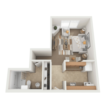 Floorplan of Lincoln Court Retirement Community, Assisted Living, Memory Care, Idaho Falls, ID 1