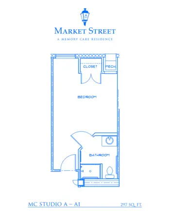 Floorplan of Market Street Viera, Assisted Living, Melbourne, FL 3