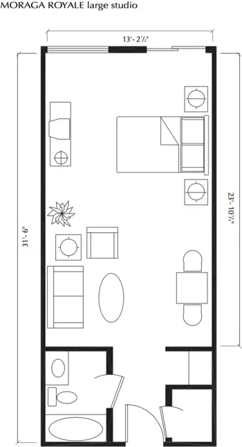 Floorplan of Moraga Royale, Assisted Living, Moraga, CA 2