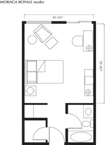 Floorplan of Moraga Royale, Assisted Living, Moraga, CA 4