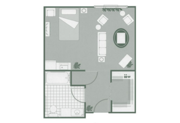 Floorplan of Morningside of Orangeburg, Assisted Living, Orangeburg, SC 5