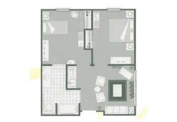 Floorplan of Morningside of Sumter, Assisted Living, Sumter, SC 2