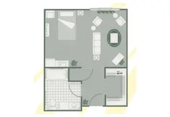 Floorplan of Morningside of Sumter, Assisted Living, Sumter, SC 3