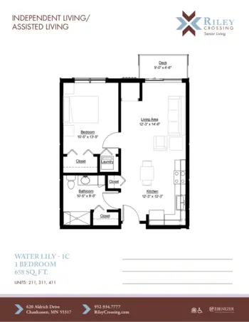 Floorplan of Riley Crossing, Assisted Living, Memory Care, Chanhassen, MN 11
