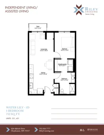 Floorplan of Riley Crossing, Assisted Living, Memory Care, Chanhassen, MN 13