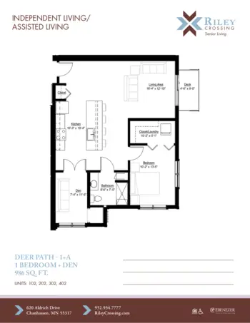 Floorplan of Riley Crossing, Assisted Living, Memory Care, Chanhassen, MN 14