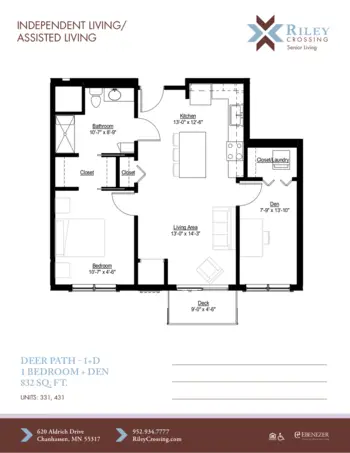 Floorplan of Riley Crossing, Assisted Living, Memory Care, Chanhassen, MN 18