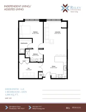 Floorplan of Riley Crossing, Assisted Living, Memory Care, Chanhassen, MN 19