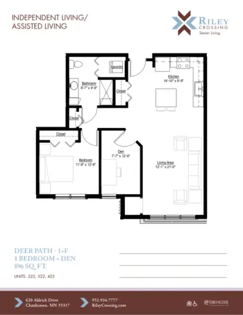 Floorplan of Riley Crossing, Assisted Living, Memory Care, Chanhassen, MN 20