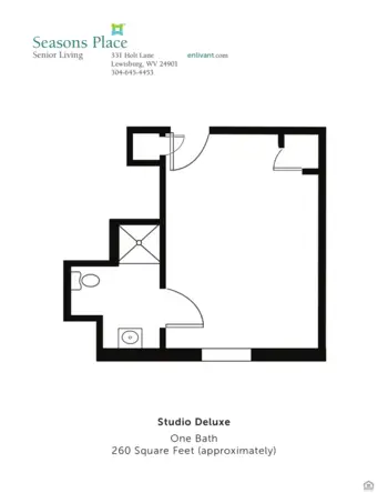Floorplan of Seasons Place, Assisted Living, Lewisburg, WV 2