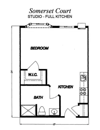 Floorplan of Somerset Court, Assisted Living, Minot, ND 4