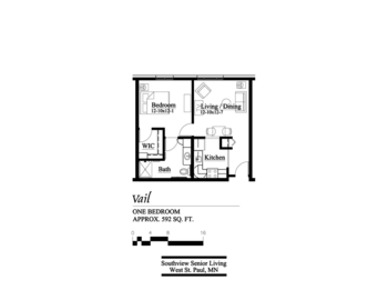 Floorplan of Southview Senior Living, Assisted Living, Memory Care, West St Paul, MN 5