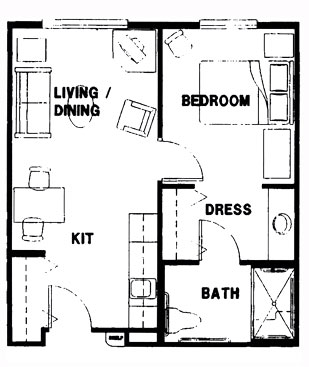 Floorplan of Stafford Suites in Kent, Assisted Living, Kent, WA 1