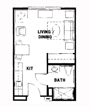 Floorplan of Stafford Suites in Kent, Assisted Living, Kent, WA 2
