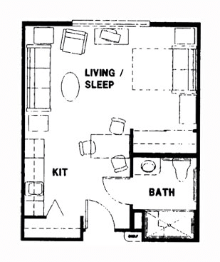 Floorplan of Stafford Suites in Kent, Assisted Living, Kent, WA 3