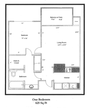 Floorplan of Sterling Court, Assisted Living, St George, UT 1