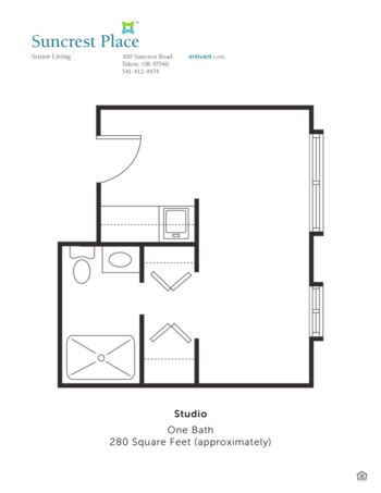 Floorplan of Suncrest Place, Assisted Living, Talent, OR 1
