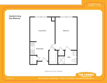 Floorplan of The Linden at Woodbridge, Assisted Living, Woodbridge, CT 1