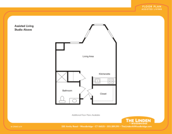 Floorplan of The Linden at Woodbridge, Assisted Living, Woodbridge, CT 3